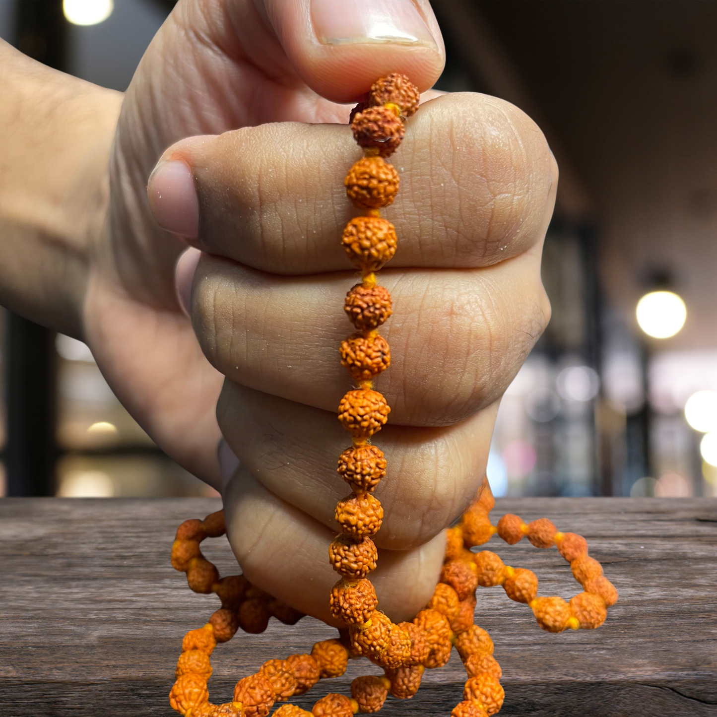 BROWN RUDRAKSHA MALA FOR PRAYER