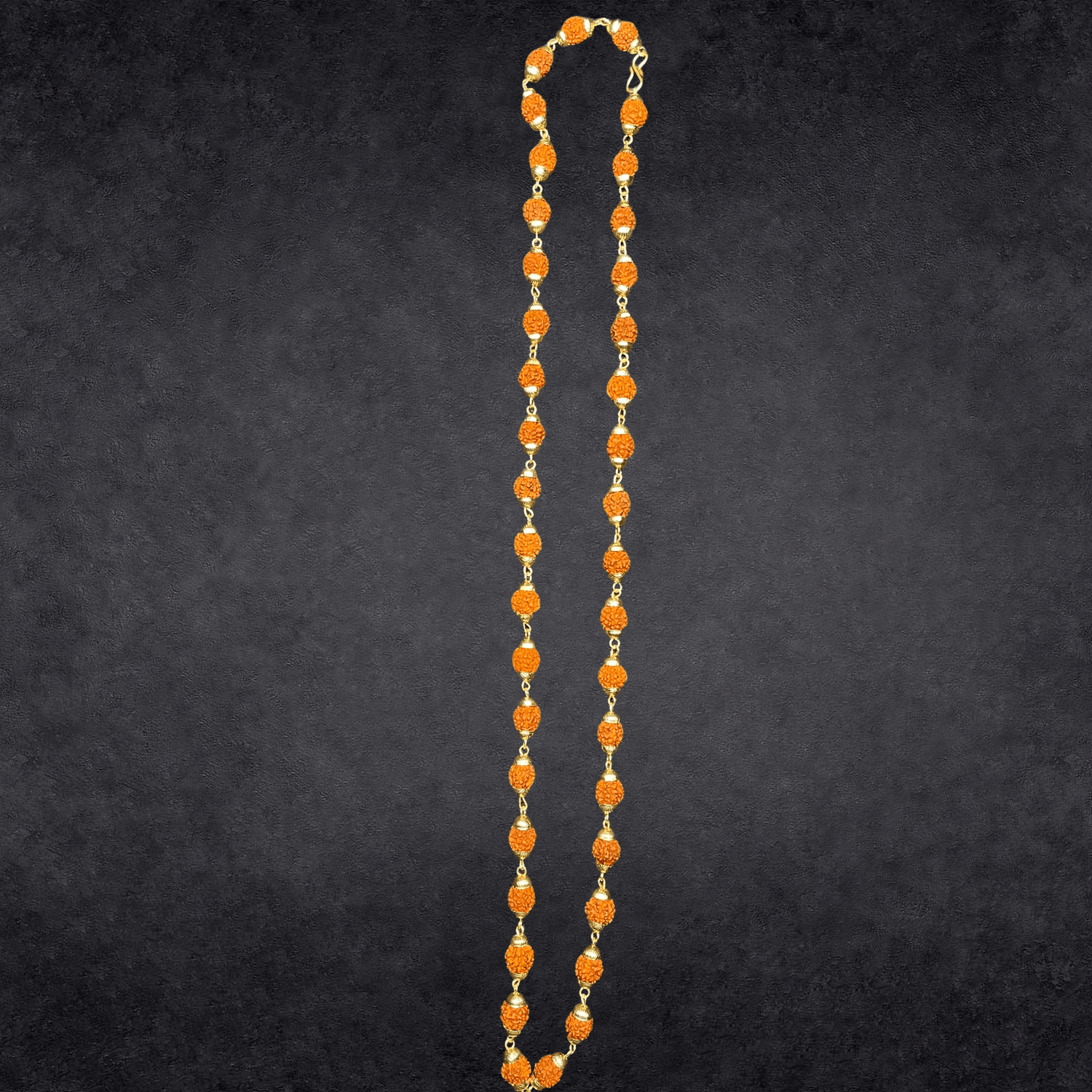 GOLD PLATED RUDRAKSHA MALA, TRISHUL LOCKET RUDRAKSHA MALA, OM LOCKET RUDRAKSHA MALA