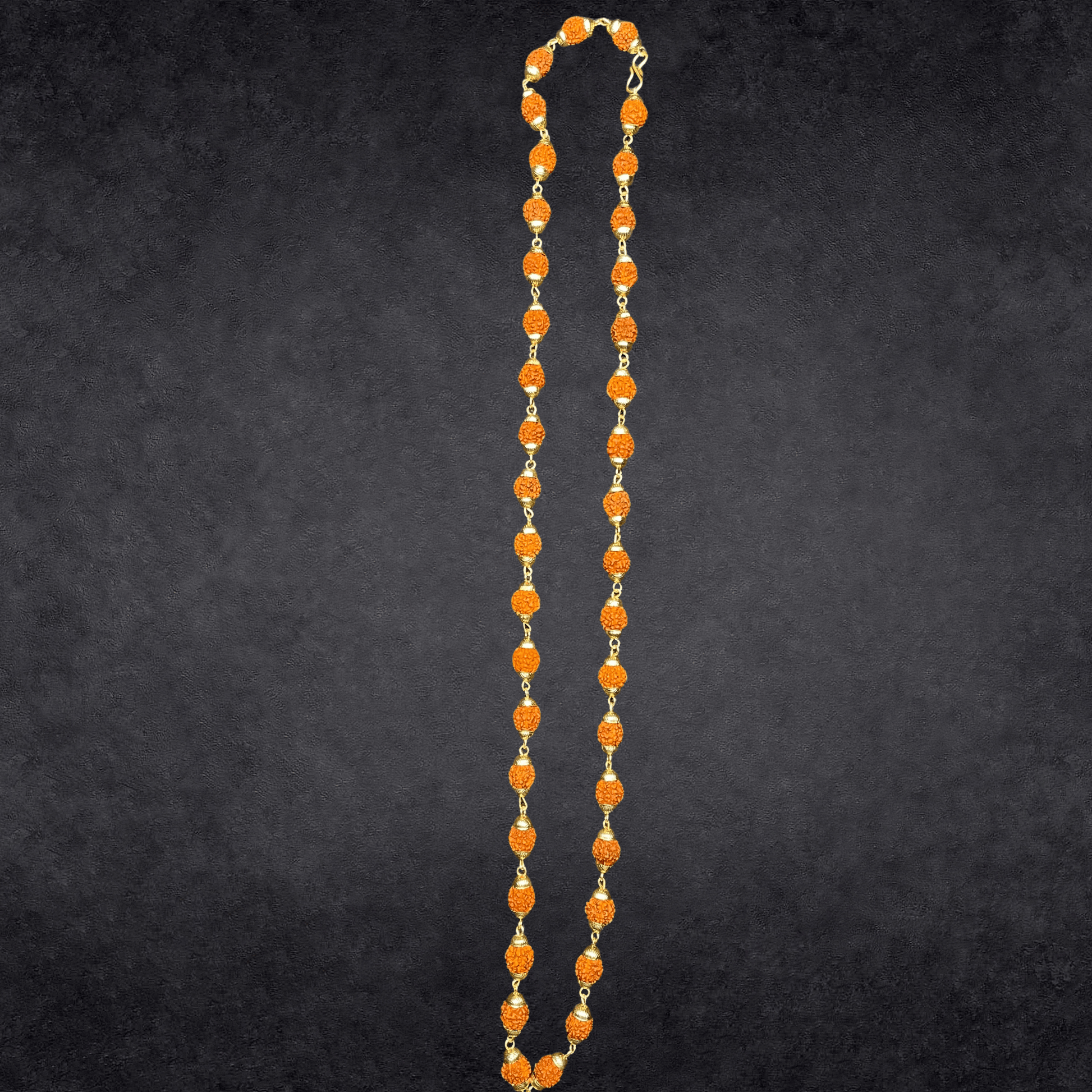 Gold Plated Original Rudraksha Mala