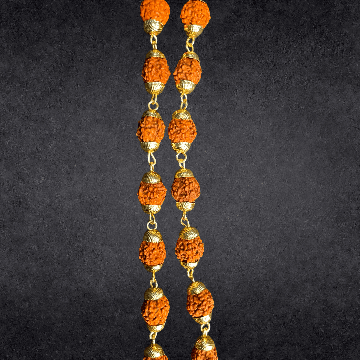 GOLD CAP REDRAKSHA BEEDS